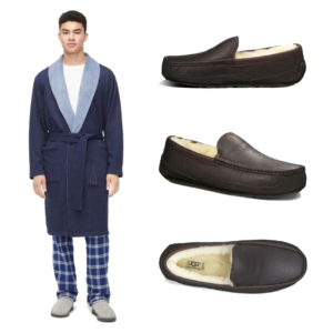 Men's Robinson Robe and Ascot Slipper by UGG