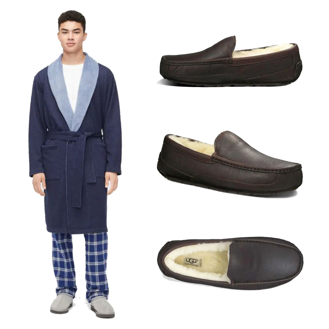 Men's Robinson Robe and Ascot Slipper by UGG