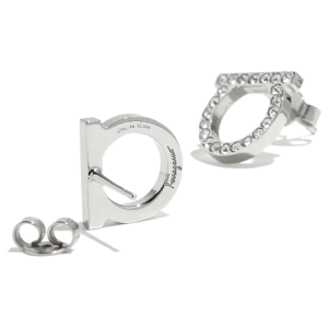 Gancini Crystal Earrings by Salvatore Ferragamo