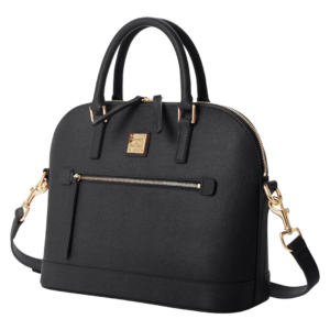 Saffiano Domed Zip Satchel by Dooney & Bourke