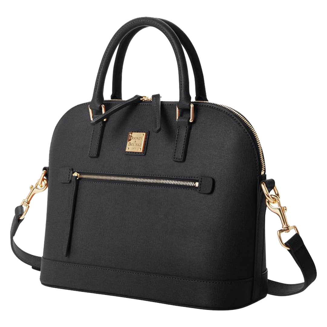 Saffiano Domed Zip Satchel by Dooney & Bourke