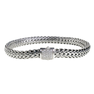 Women's Classic Chain Bracelet with Diamonds by John Hardy