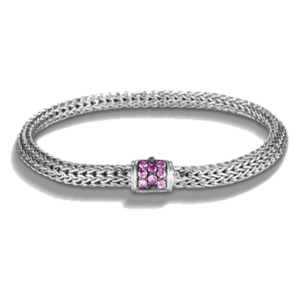 Sterling Silver Classic Chain Collection Bracelet with Amethyst by John Hardy