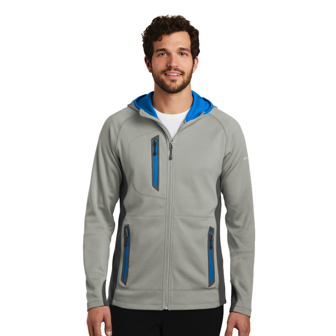 Men's Sport Hooded Full-Zip Fleece Jacket by Eddie Bauer - Image 2