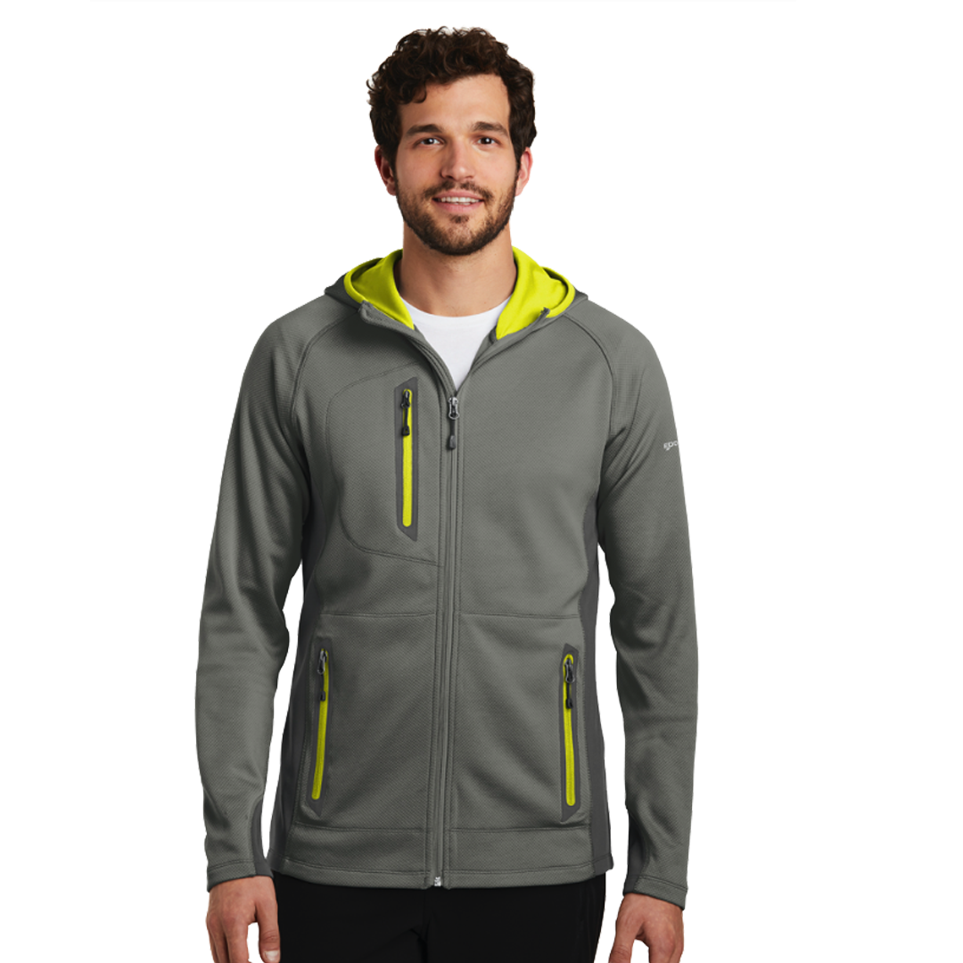 Men's Sport Hooded Full-Zip Fleece Jacket by Eddie Bauer - Image 3