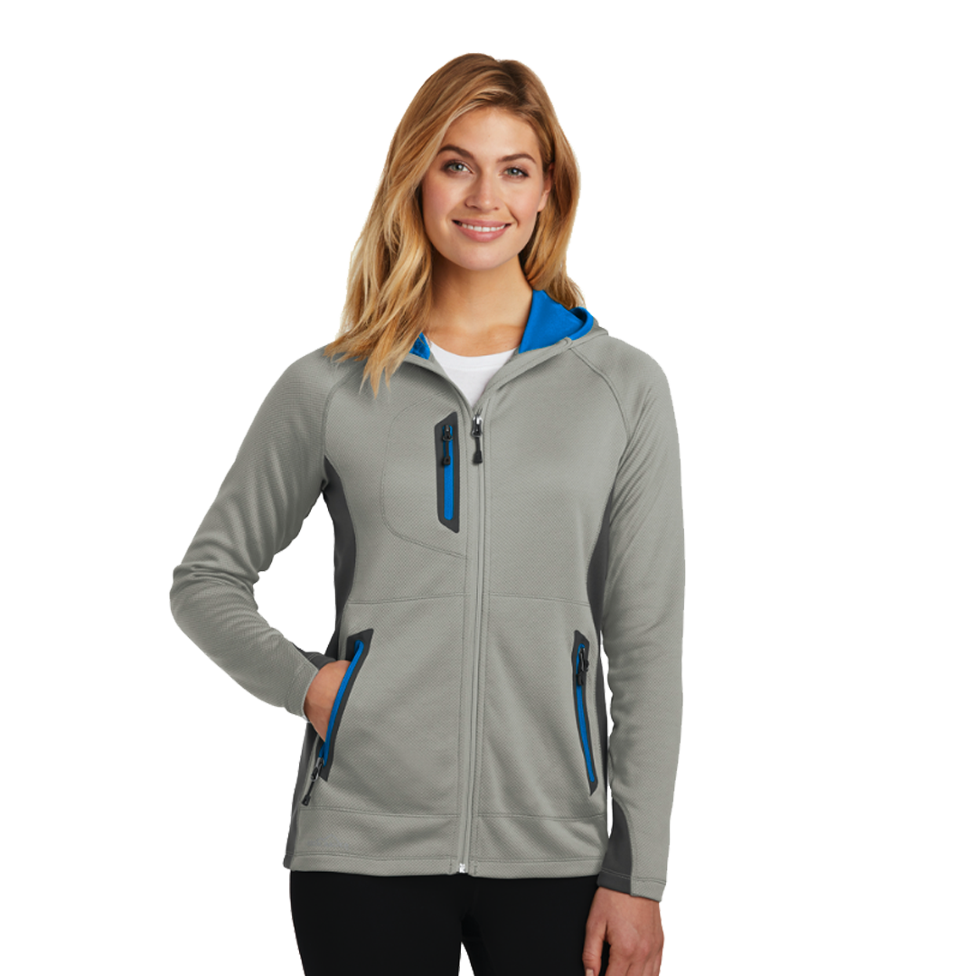 Ladies Sport Hooded Full-Zip Fleece Jacket by Eddie Bauer - Image 2