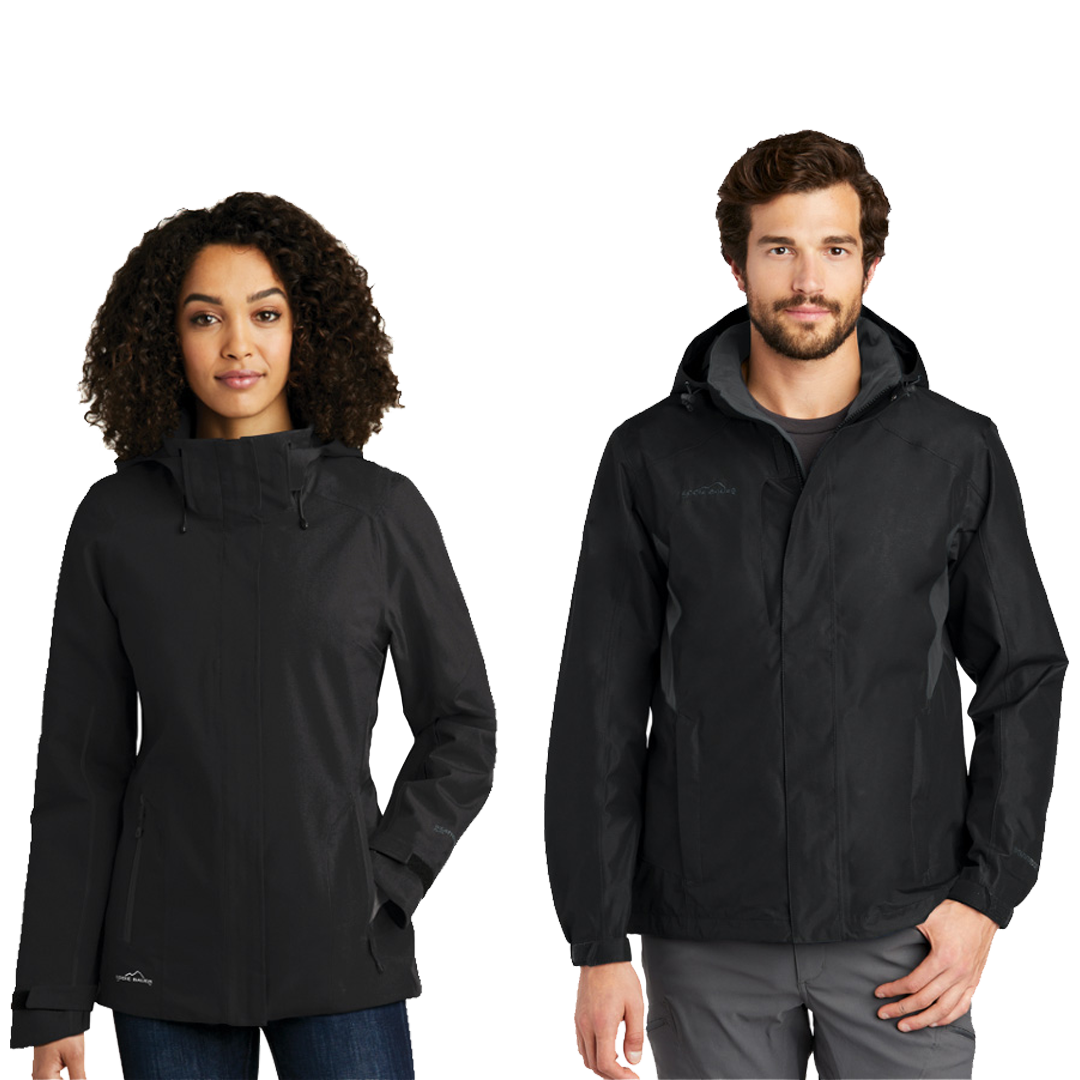 Ladies WeatherEdge Plus Insulated Jacket & Men's Rain Jacket by Eddie Bauer