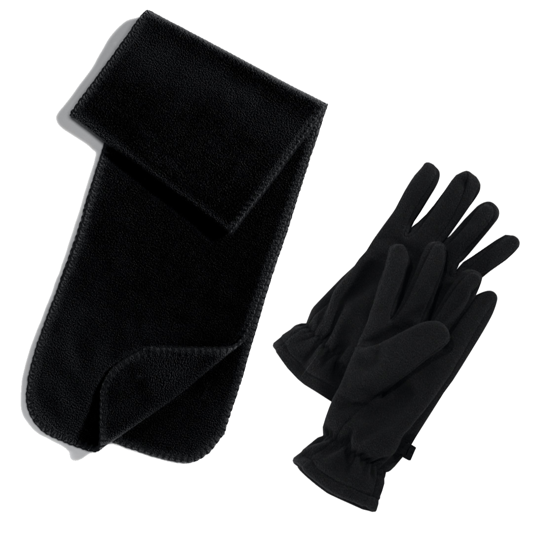 R-Tek Fleece Scarf and Fleece Gloves by Port Authority
