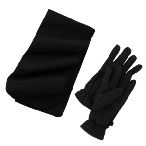Extra Long Fleece Scarf and Fleece Gloves by Port Authority