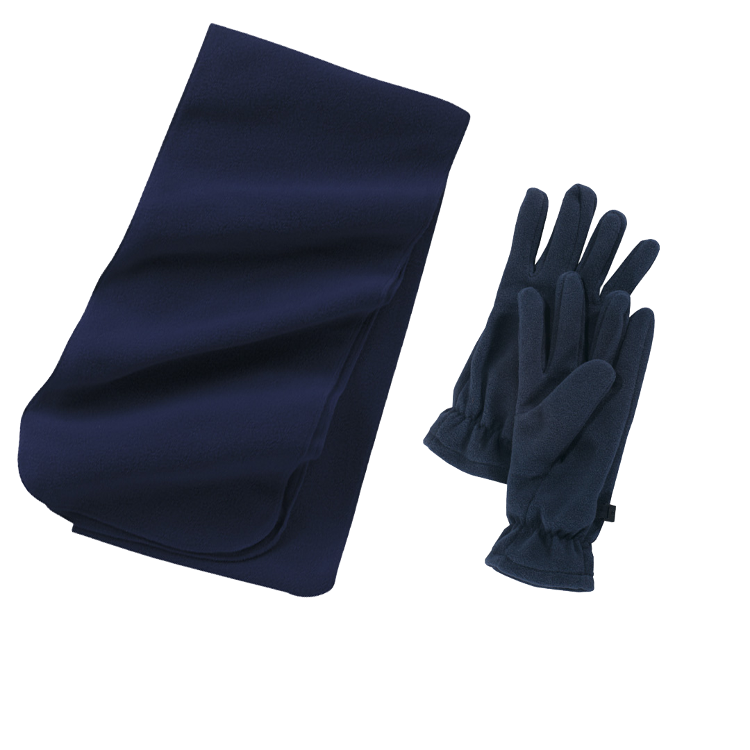 Extra Long Fleece Scarf and Fleece Gloves by Port Authority - Image 2