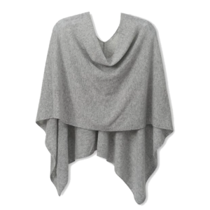 Cashmere Poncho - Gray w/ Dust Bag by Cashmere Counter