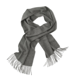 Cashmere Woven Scarf - Gray w/ Dust Bag by Cashmere Counter