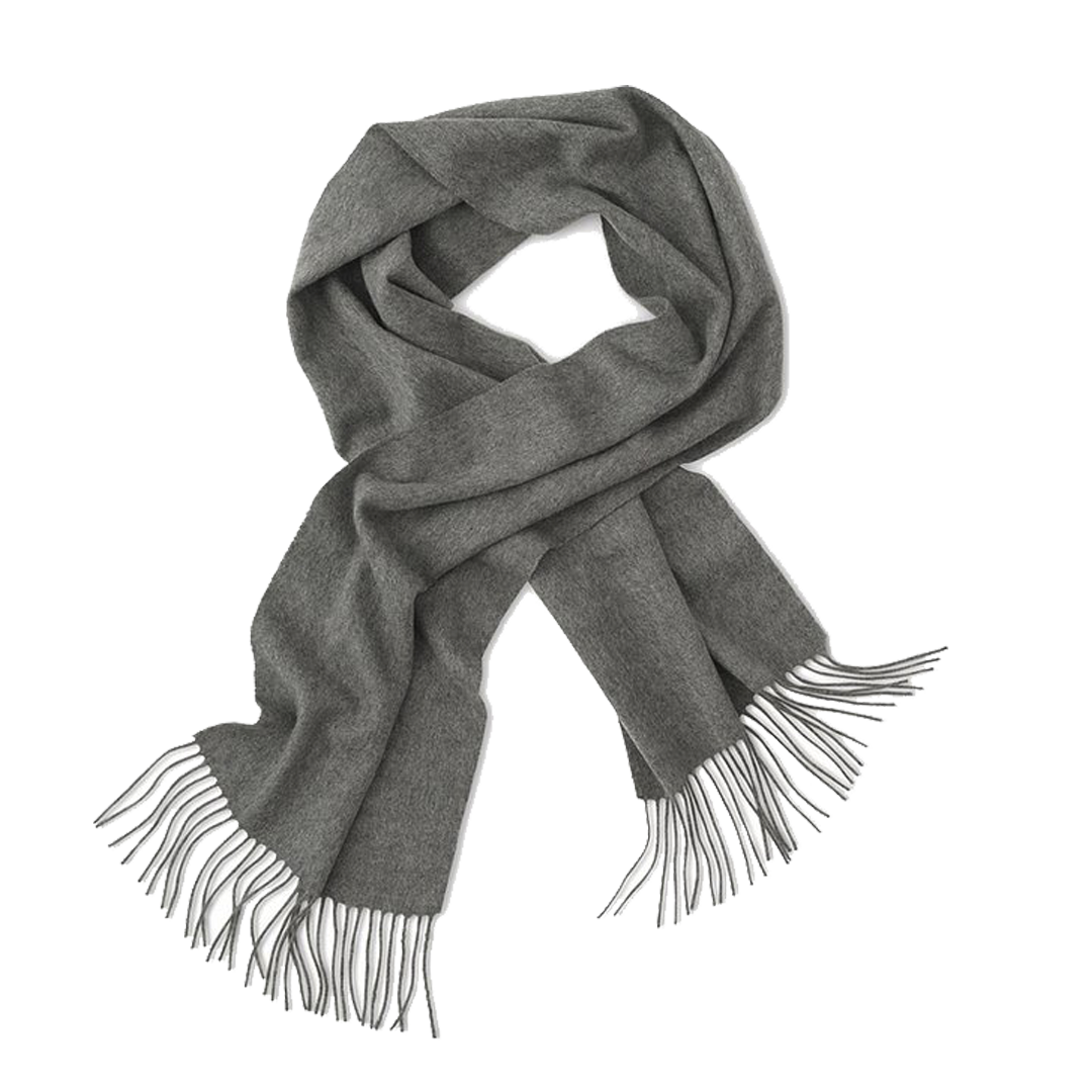 Cashmere Woven Scarf - Gray w/ Dust Bag by Cashmere Counter