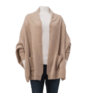 Women's Cashmere Cardigan - Camel by Cashmere Counter