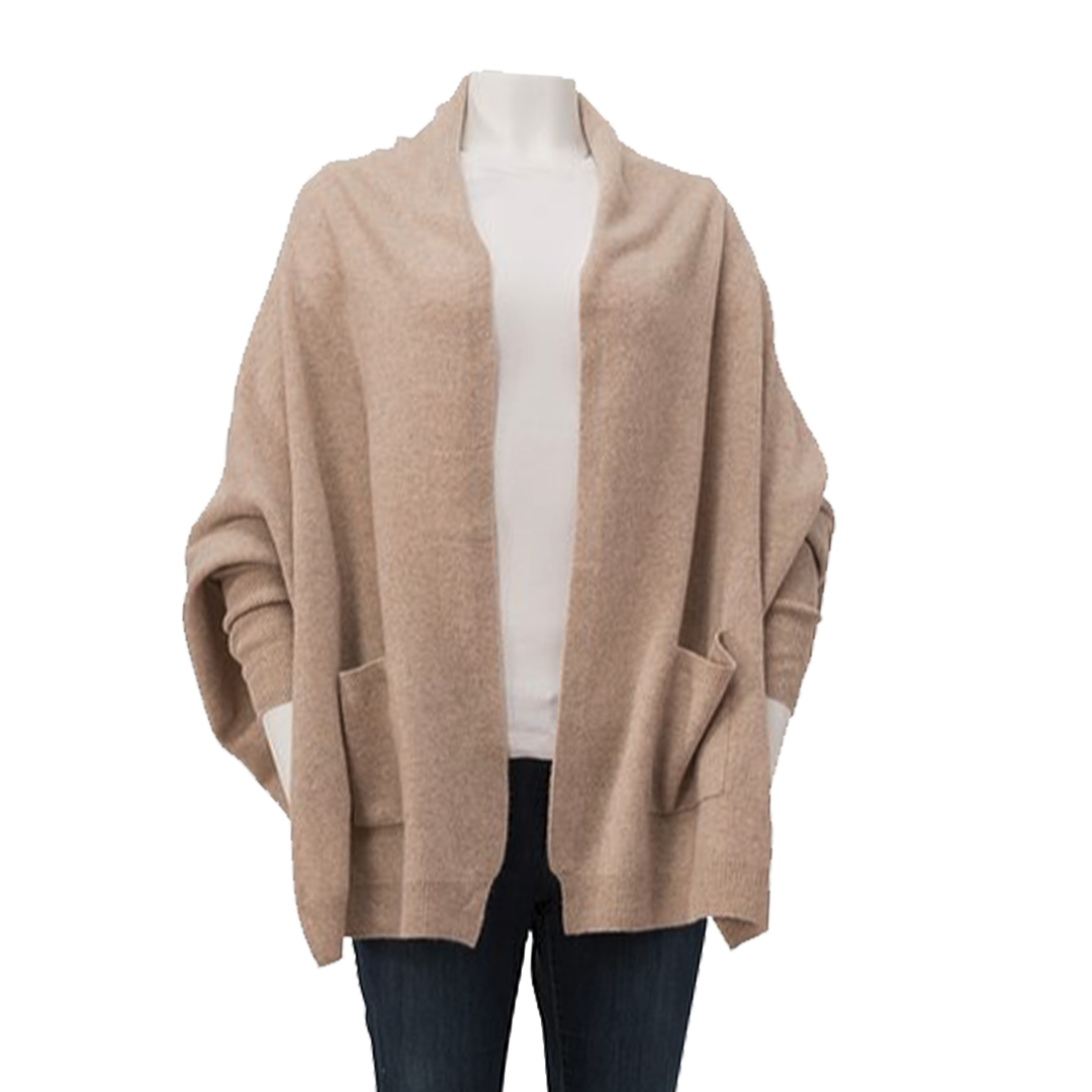 Women's Cashmere Cardigan - Camel by Cashmere Counter