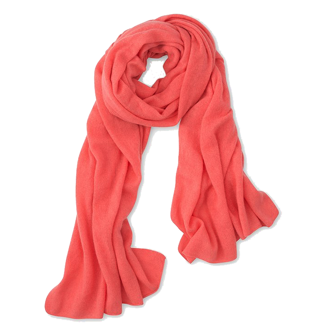 Cashmere Wrap - Coral w/ Dust Bag by Cashmere Counter