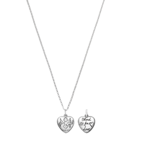 Blind For Love Pendant Necklace In Sterling Silver by Gucci
